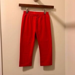 Hanna Andersson Cropped Leggings, Scarlet Red, Size 130/US 8, Never Worn